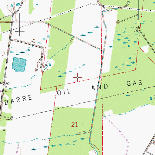 Topographic Map of Port Barre Oil and Gas Field, LA
