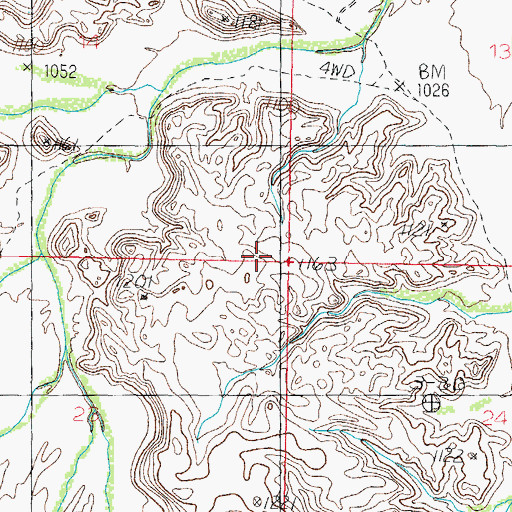 Topographic Map of Black Tank, AZ