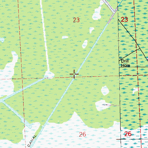 Topographic Map of Providence Canal, LA