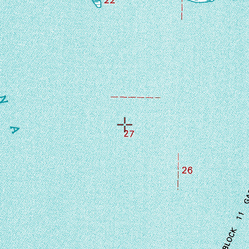 Topographic Map of Raccoon Island (historical), LA