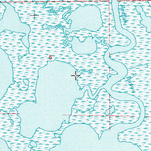 Topographic Map of Redfish Bayou, LA