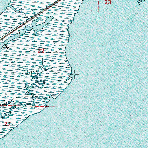 Topographic Map of Redfish Bayou, LA