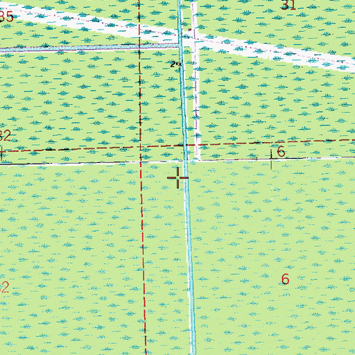 Topographic Map of Reserve Relief Canal, LA