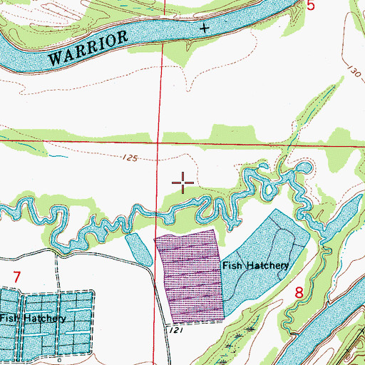 Topographic Map of New Bethlehem Church (historical), AL