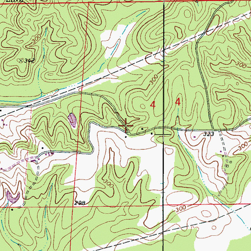 Topographic Map of Pearl (historical), AL