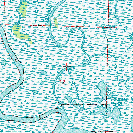 Topographic Map of Sawmill Bayou, LA