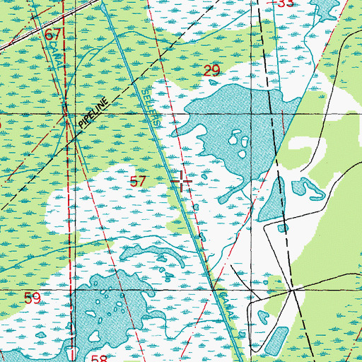 Topographic Map of Sellers Canal, LA