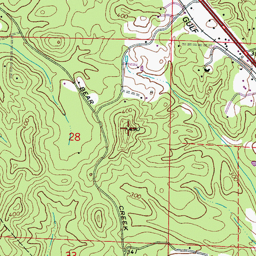 Topographic Map of Sand Mountain, AL