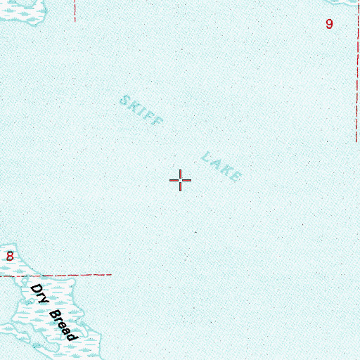 Topographic Map of Skiff Lake, LA