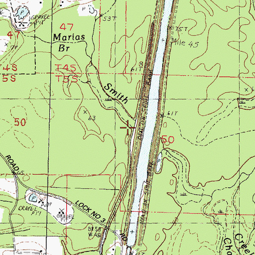 Topographic Map of Smith Creek, LA