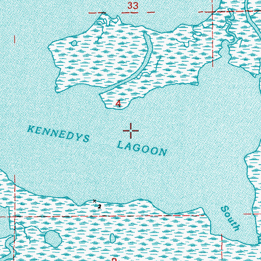 Topographic Map of South Bayou, LA