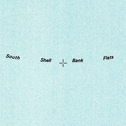 Topographic Map of South Shell Bank Flats, LA