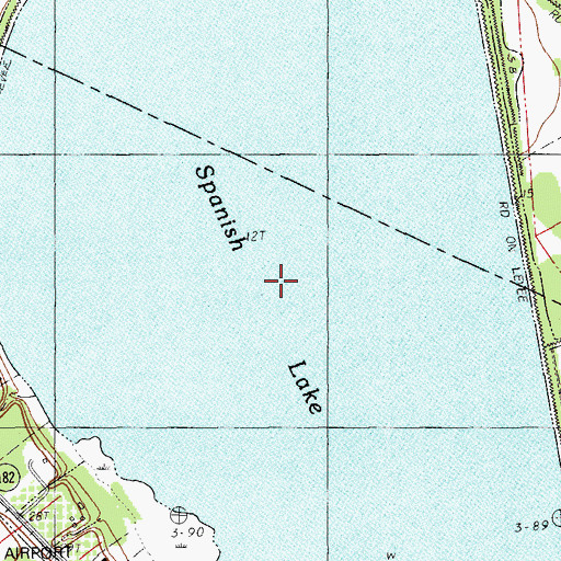 Topographic Map of Spanish Lake, LA