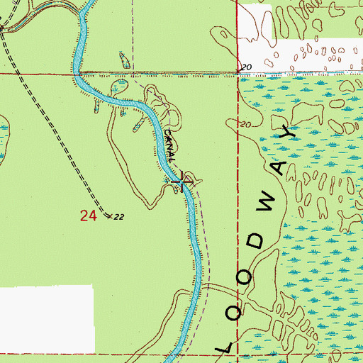 Topographic Map of State Canal, LA