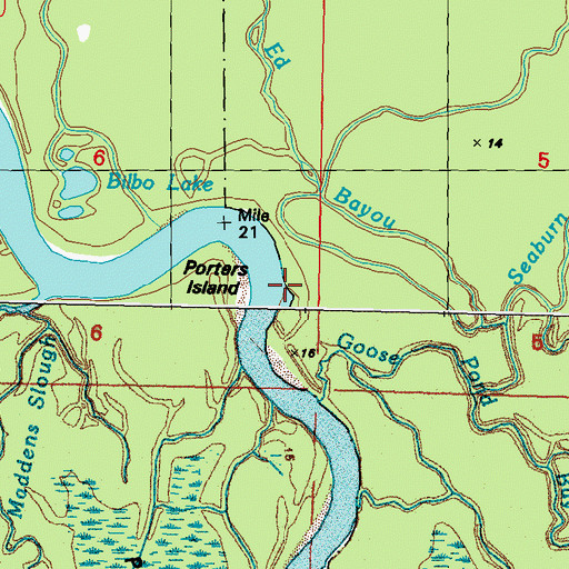 Topographic Map of Stockstill Lake, LA