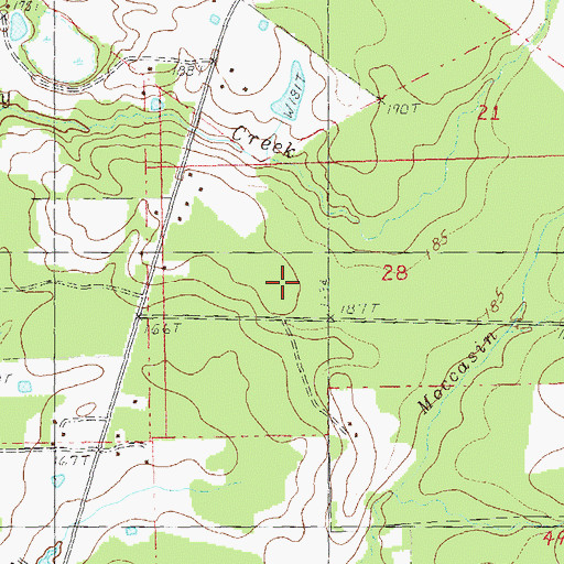 Topographic Map of Sunflower School (historical), LA