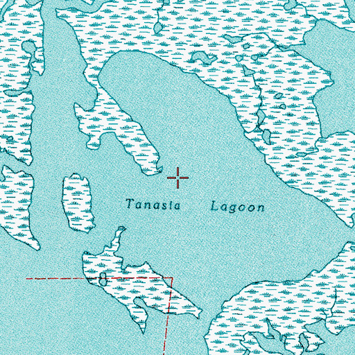 Topographic Map of Tanasia Lagoon, LA