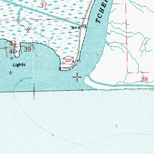 Topographic Map of Tchefuncte River, LA