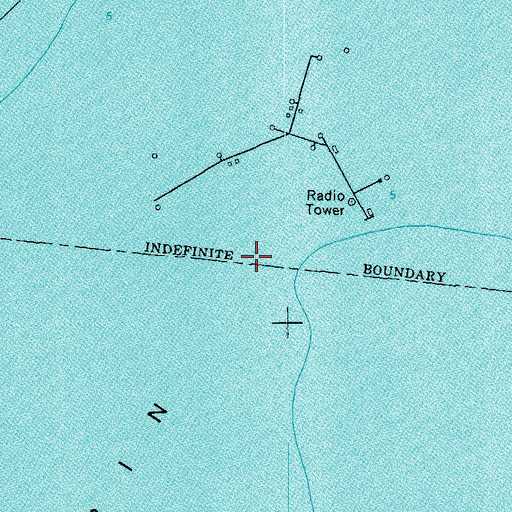 Topographic Map of Terrapin Reef, LA