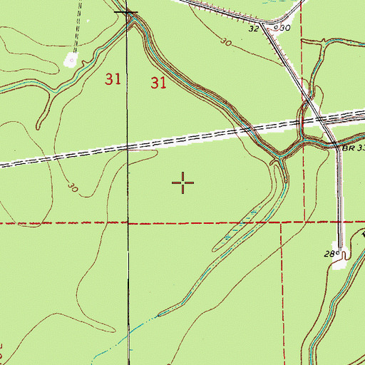 Topographic Map of Thistlethwaite State Wildlife Management Area, LA