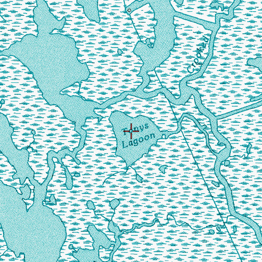 Topographic Map of Tonys Lagoon, LA
