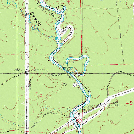 Topographic Map of Turkey Creek, LA