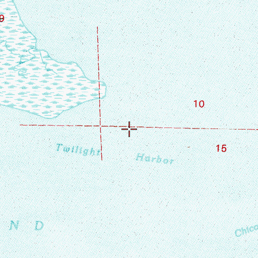 Topographic Map of Twilight Harbor, LA