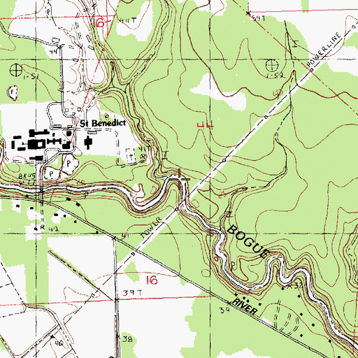 Topographic Map of Venchy Branch, LA