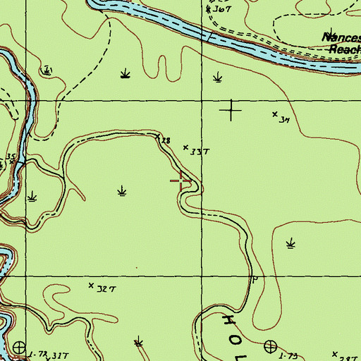 Topographic Map of White Oak Ridge Lake, LA