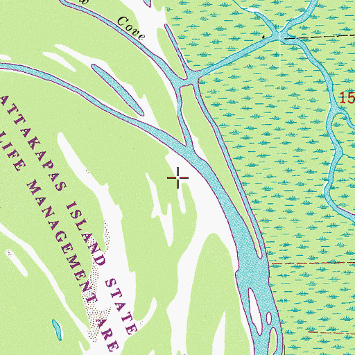 Topographic Map of Willow Cove, LA
