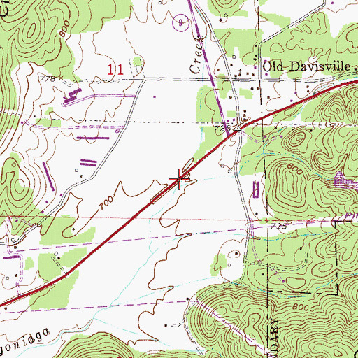 Topographic Map of Corn House Creek, AL