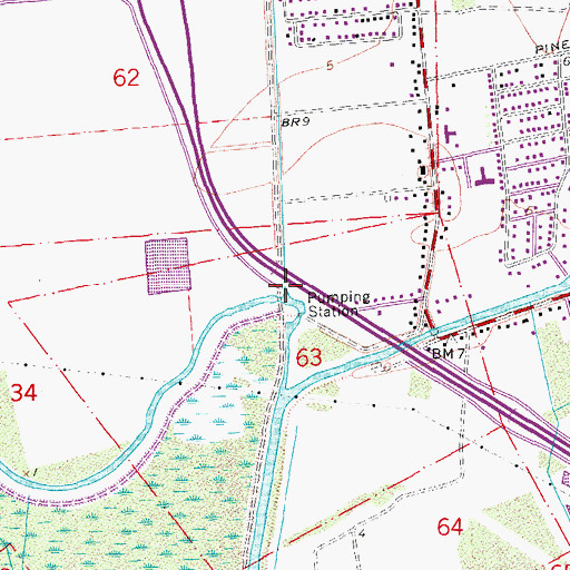 Topographic Map of Yokely Bayou, LA