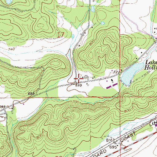 Topographic Map of Couch, AL