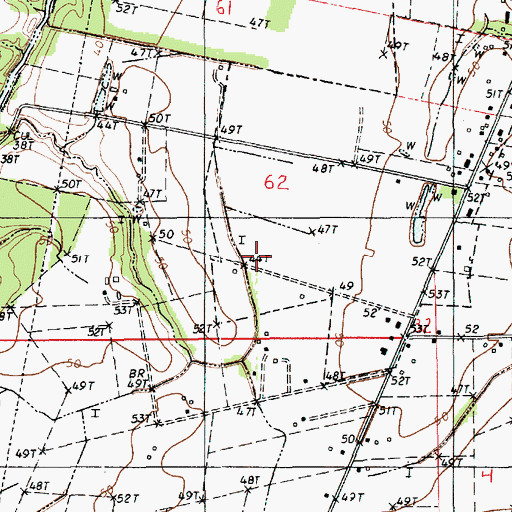 Topographic Map of Ward Two, LA