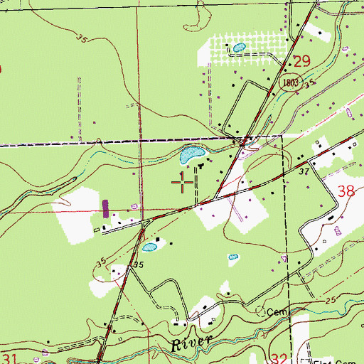 Topographic Map of Ward Ten, LA