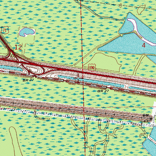 Topographic Map of Little State Canal, LA