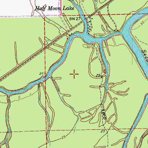 Topographic Map of Melville Gas Field, LA