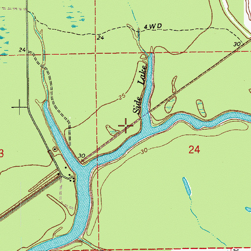 Topographic Map of Purvis (historical), LA