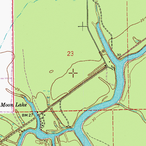 Topographic Map of Second Lake (historical), LA