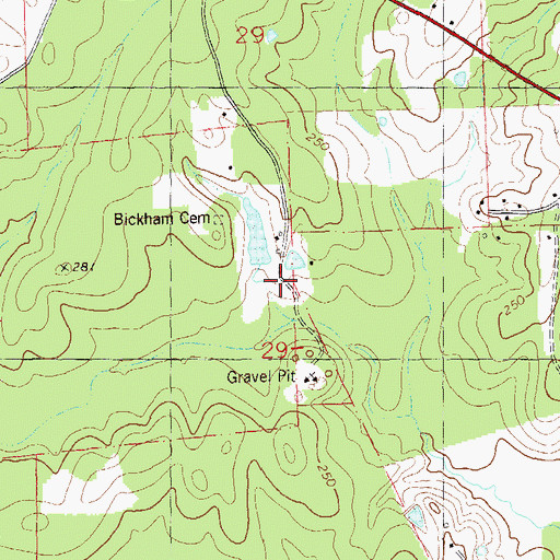Topographic Map of Louisiana Noname 104 Dam, LA