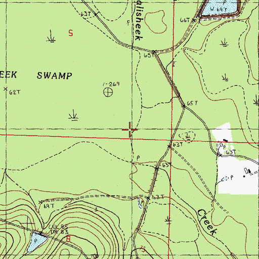 Topographic Map of Thurmans Pond Dam, LA