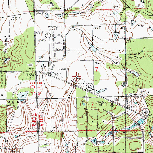Topographic Map of Erwin Pond, LA