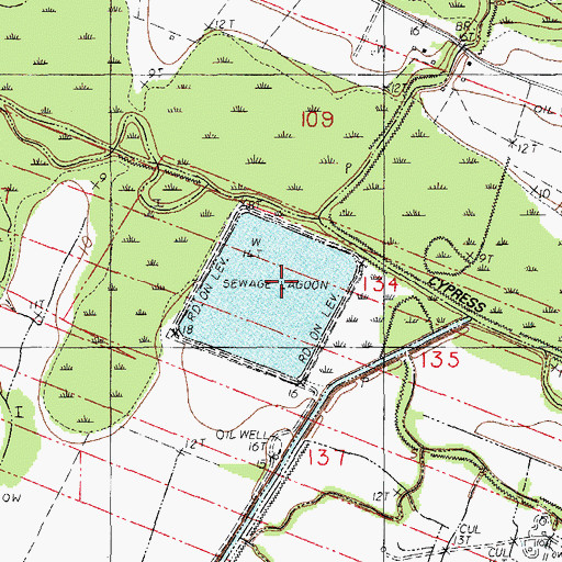 Topographic Map of Louisiana Noname 45 Dam, LA