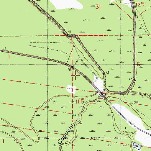 Topographic Map of Lake La Pointe Dam, LA