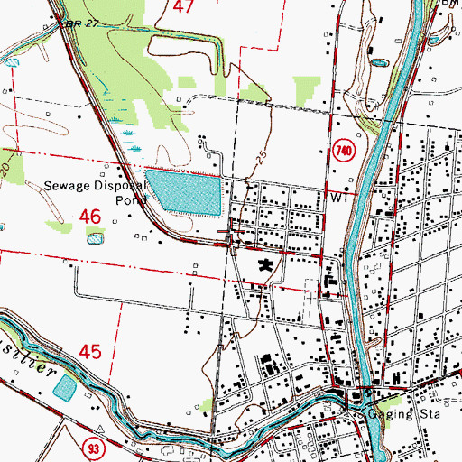 Topographic Map of Louisiana Noname 48 Dam, LA
