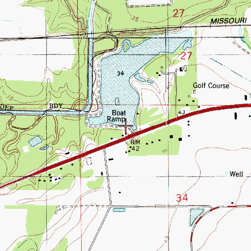 Topographic Map of City Park Lake Dam, LA