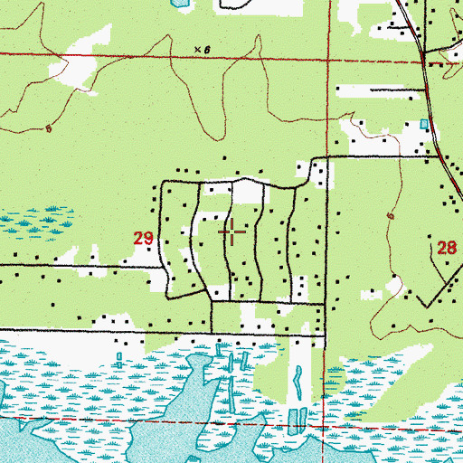 Topographic Map of Avery Estates, LA
