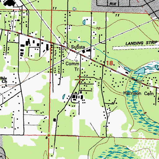 Topographic Map of Bel Air, LA
