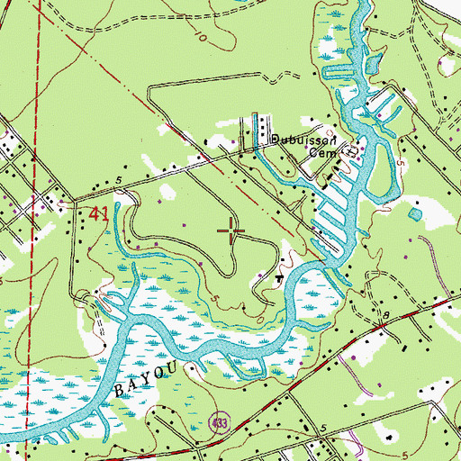 Topographic Map of Christi Ann Lea, LA