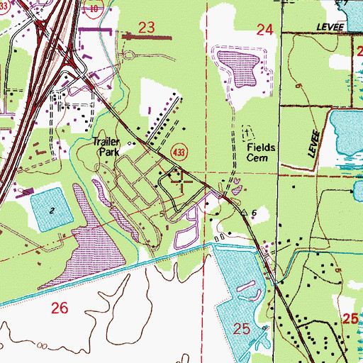 Topographic Map of Harmony Heights, LA